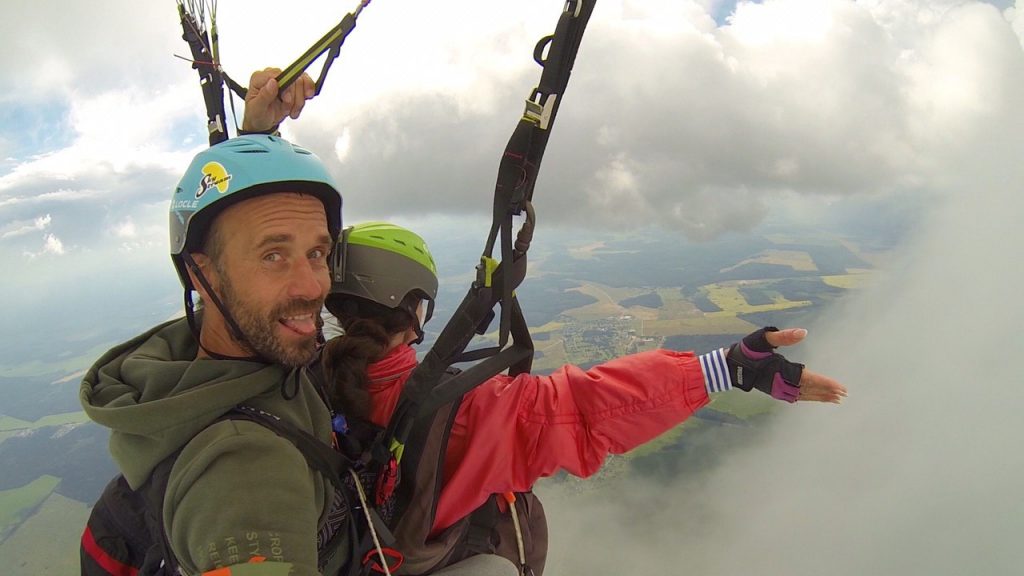 Полеты на параплане в термических потоках